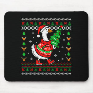 Merry Goosemas Christmas Funny Family Ugly Xmas Me Mouse Pad