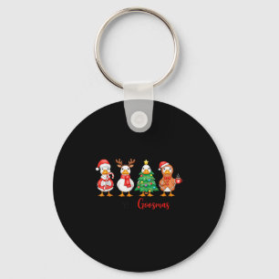 Merry Goosmas - Just A Jolly Goose - Christmas Goo Key Ring