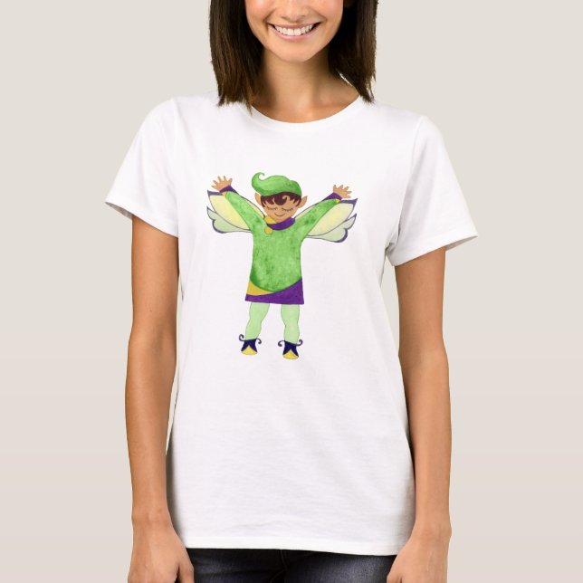 Merry Green Elf T-Shirt (Front)