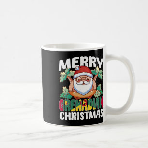 Merry Grenadian Christmas Funny Grenada Xmas Beach Coffee Mug