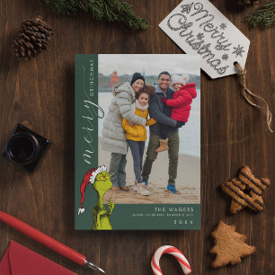 Merry Grinchmas Family Photo Holiday Card