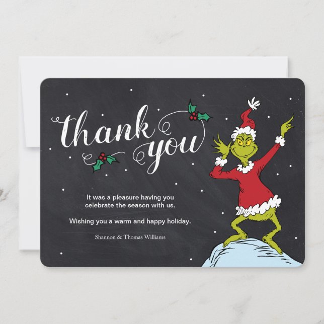 Merry Grinchmas | Grinch Holiday Thank YOu (Front)