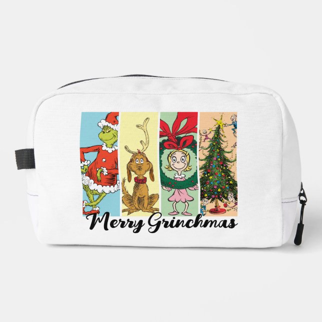 Merry Grinchmas Holiday Collage Dopp Kit (Front)