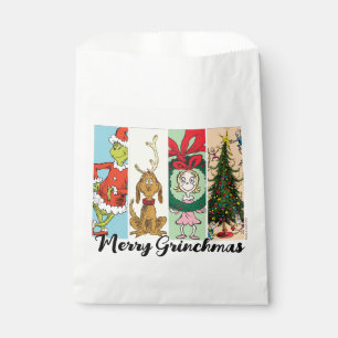 Merry Grinchmas Holiday Collage Favour Bag