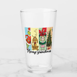 Merry Grinchmas Holiday Collage Glass