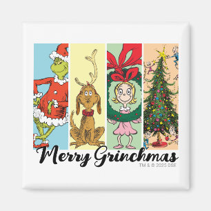 Merry Grinchmas Holiday Collage Magnet