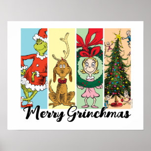 Merry Grinchmas Holiday Collage Poster