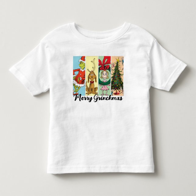 Merry Grinchmas Holiday Collage Toddler T-Shirt (Front)