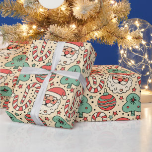 Merry & Groovy Retro Christmas Wrapping Paper