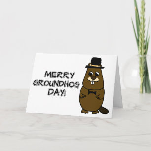 Merry Groundhog Day Card