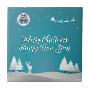 Merry Happy Ceramic Tile