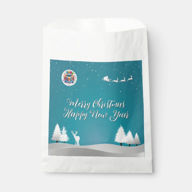 Merry Happy Favour Bag (Front)