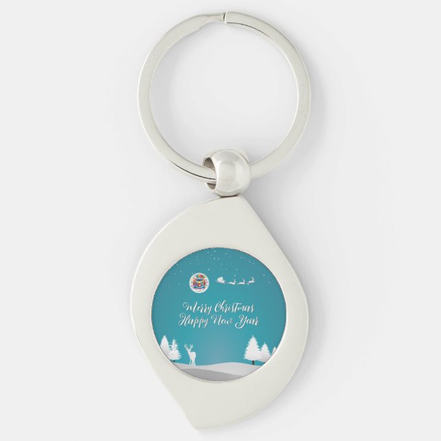 Merry Happy Key Ring (Front)