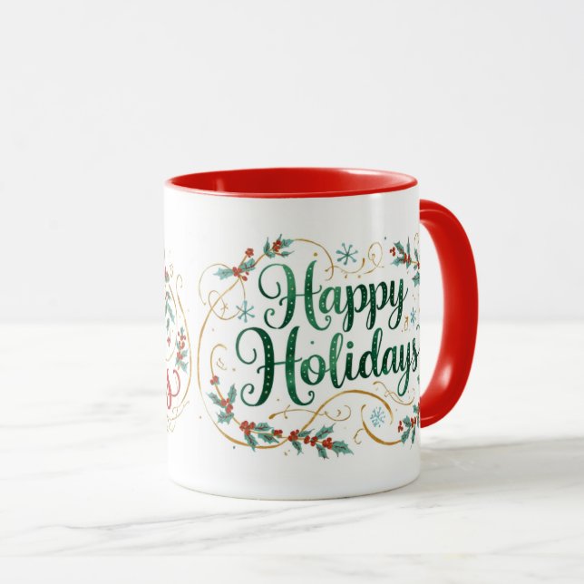 Merry Happy Mug (Front Right)