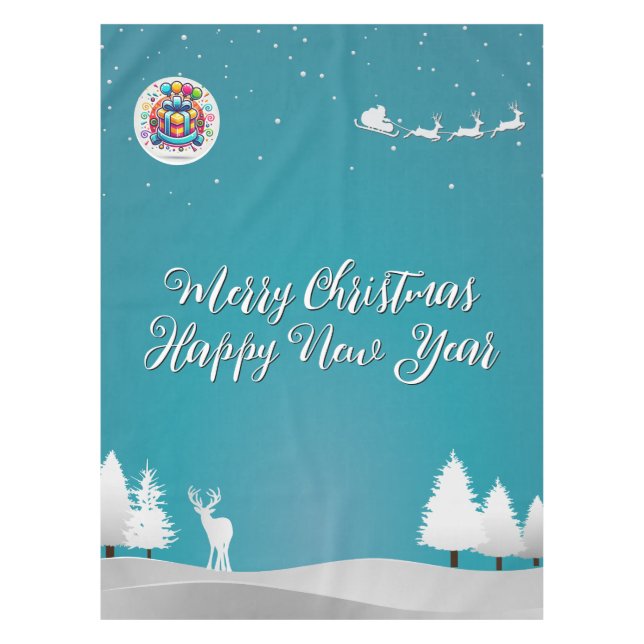 Merry Happy Tablecloth (Front)