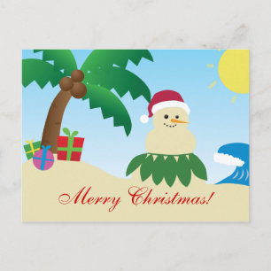 Merry Hawaii Christmas! (Mele Kalikimaka!) Holiday Postcard