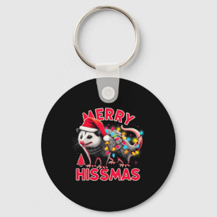 Merry Hissmas Funny Possum Christmas Xmas Hilariou Key Ring