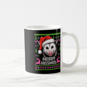 Merry Hissmas Opossum Possum Lover Ugly Christmas Coffee Mug