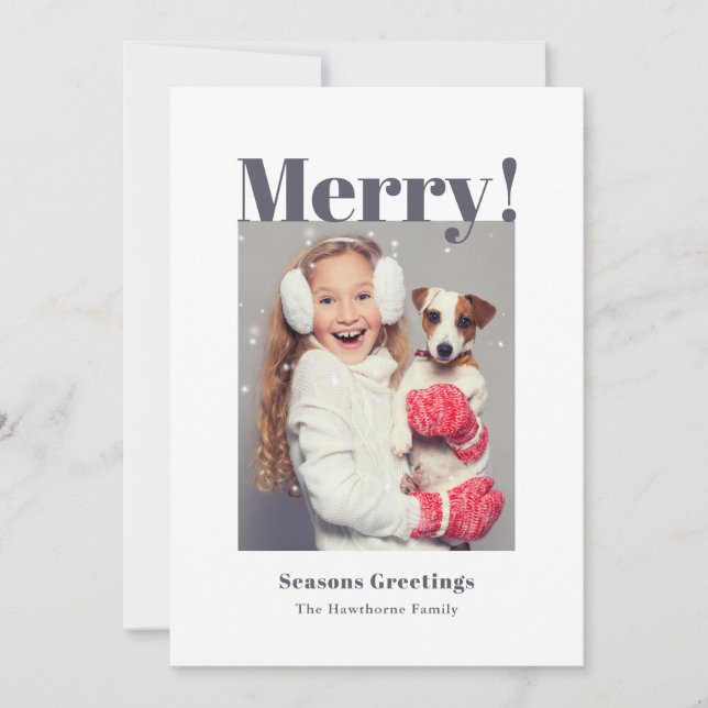 Merry Holiday Photo (Front)