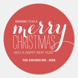 Merry Holiday Wishes   Holiday Sticker