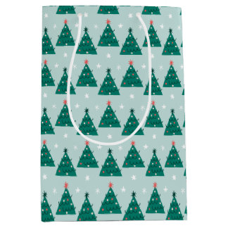 Merry Holly Days Christmas Tree  Medium Gift Bag