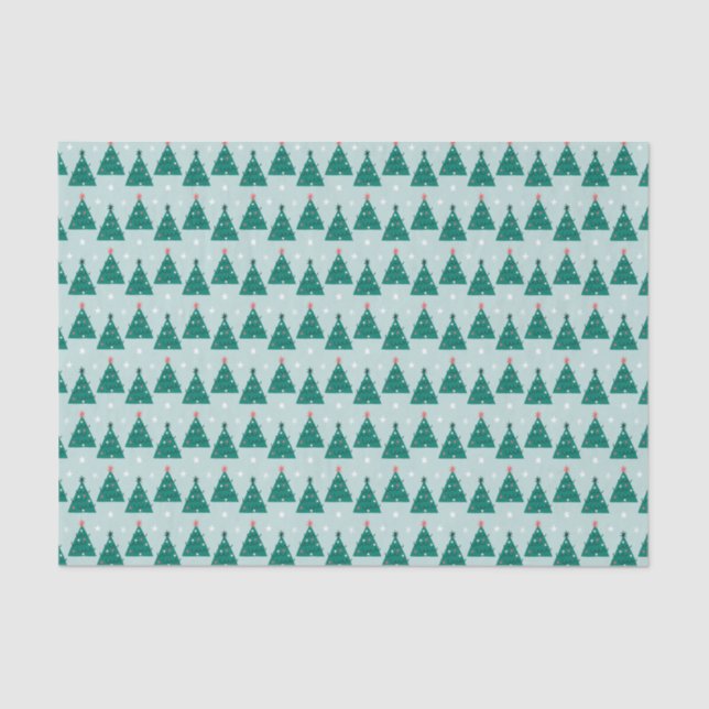 Merry Holly Days Christmas Tree Tissue Paper (Front)