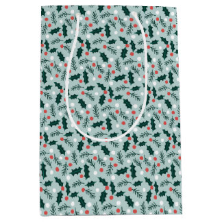Merry Holly Days Medium Gift Bag