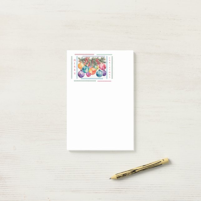 Merry Home Post-It Notes (On Desk)