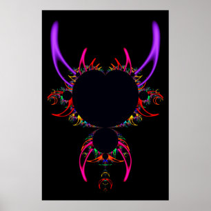 Merry Horns. The Famous Mandelbrot Set Poster