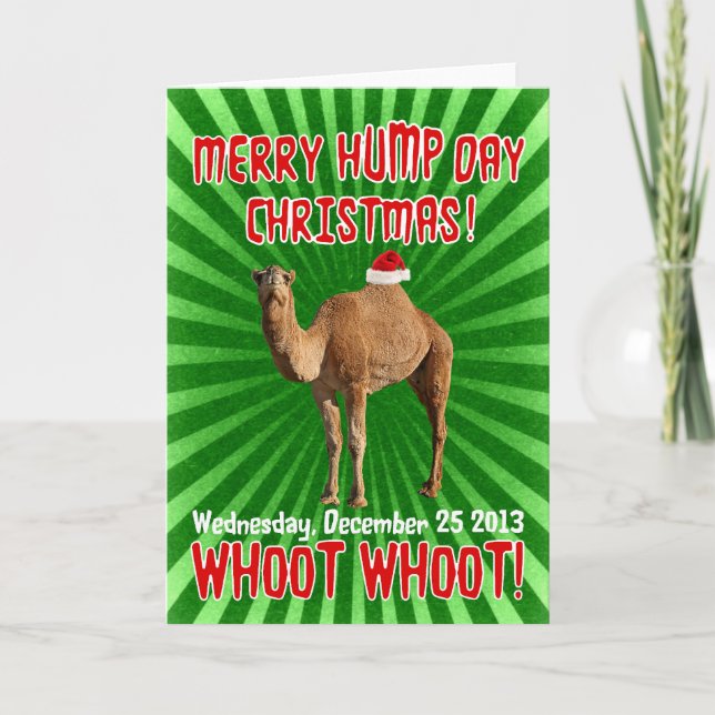 Merry Hump Day Christmas Card (Front)
