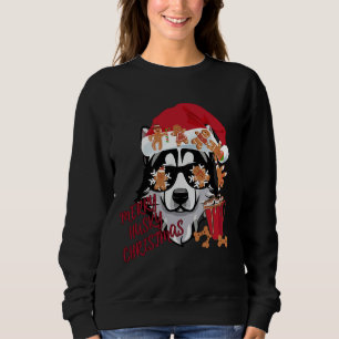 Merry Husky Christmas With Ginger Breads Sweatshirt