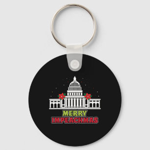 Merry Impeachmas Anti-trump Democrat Christmas Gif Key Ring