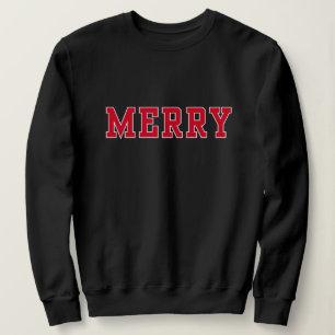 Merry in Red, College style Christmas Sweater