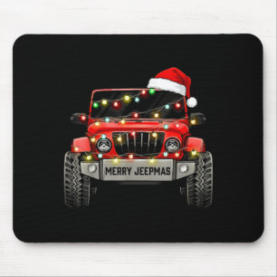 Merry Jeepmas Christmas Xmas Santa Reindeer Men Bo Mouse Pad