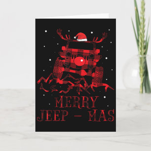 Merry Jeepmas Ugly Christmas Sweater Xmas Gift For Card