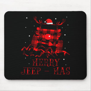 Merry Jeepmas Ugly Christmas Sweater Xmas Gift For Mouse Pad