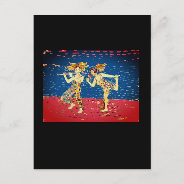 Merry jesters postcard (Front)