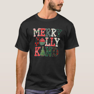 Merry Jolly Kind Merry Christmas Teacher Xmas Pjs  T-Shirt