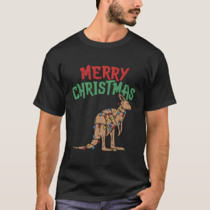 Merry Kangaroo Australian Australia Aussie Gift Fo T-Shirt
