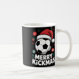 Merry Kickmas Christmas Santa Soccer Ll Graphic Ki Coffee Mug