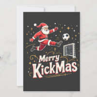 Merry Kickmas Funny Santa Claus Soccer Lovers