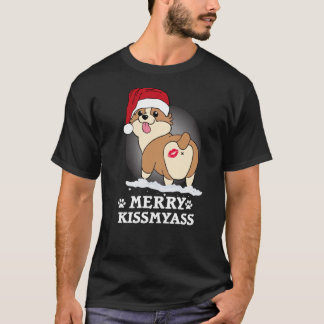 Merry KissMyAss Corgi Christmas Classic T-Shirt