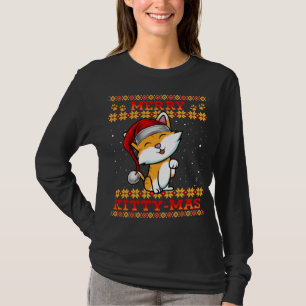 Merry Kitty-Mas Cute Kitten Cat Lady Christmas Hol T-Shirt