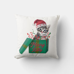 Merry Kitty, Merry Christmas Cushion