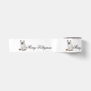 Merry Kittymas ribbon Satin Ribbon