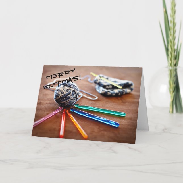 Merry Knitmas card (Front)