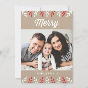Merry Kraft   Holiday Photo Card