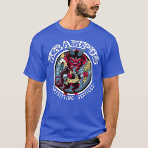 Merry Krampus Baby Sitting Claus Christmas Kids T-Shirt