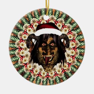 Merry Krampus Ceramic Tree Decoration