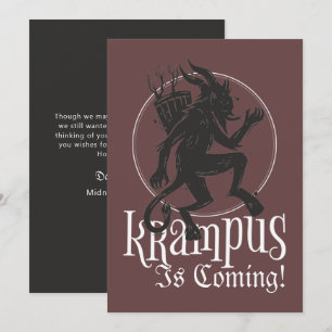 Merry Krampus Christmas Holiday Card